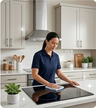 Kitchen after cleaning
