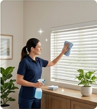 Dusting and blinds